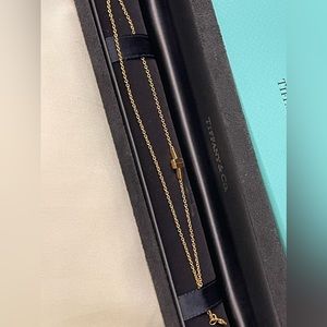 Tiffany& Co. double chain bracelet rose gold